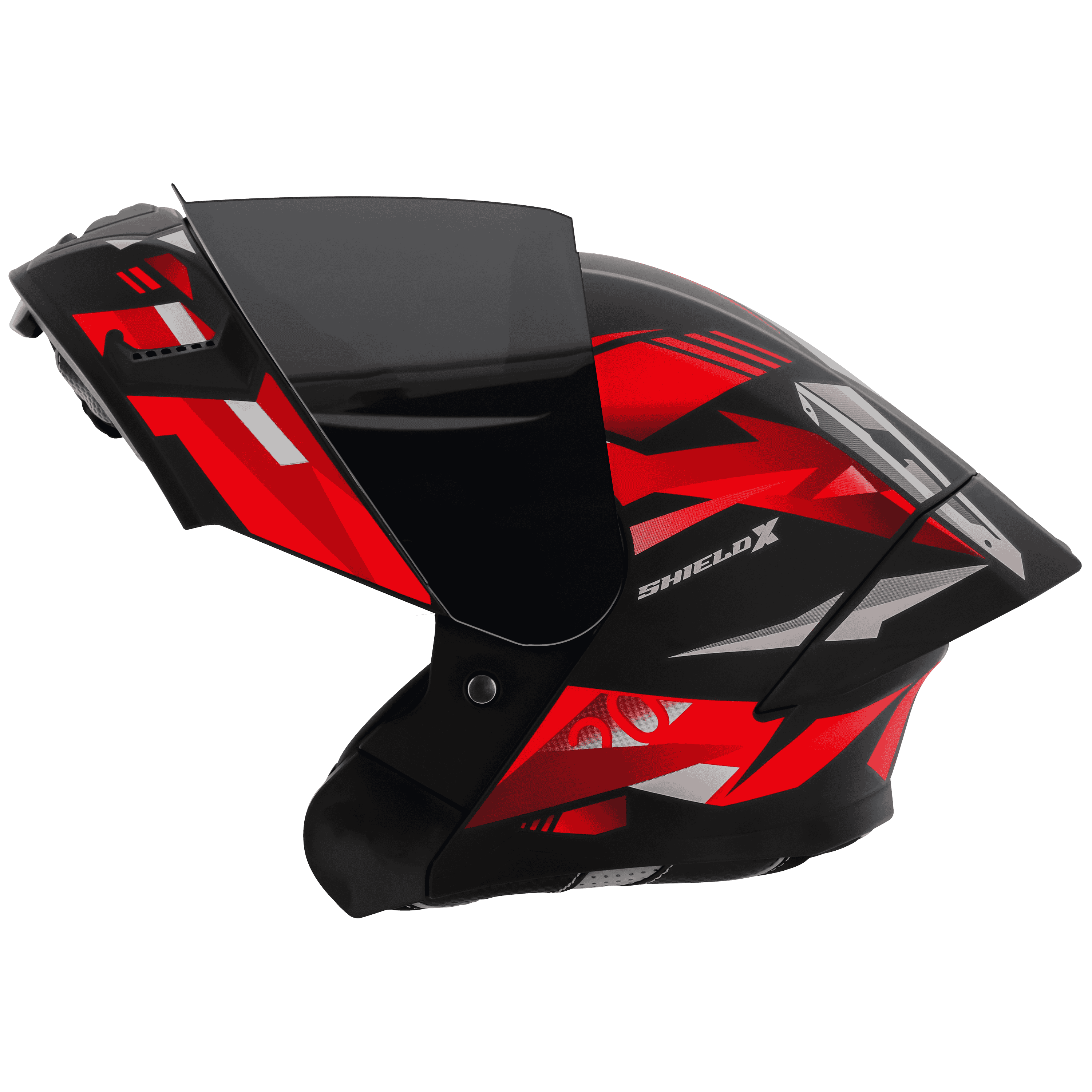 SBA-20 SHIELD X GLOSSY BLACK WITH RED